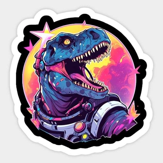 space dino Sticker by piratesnow